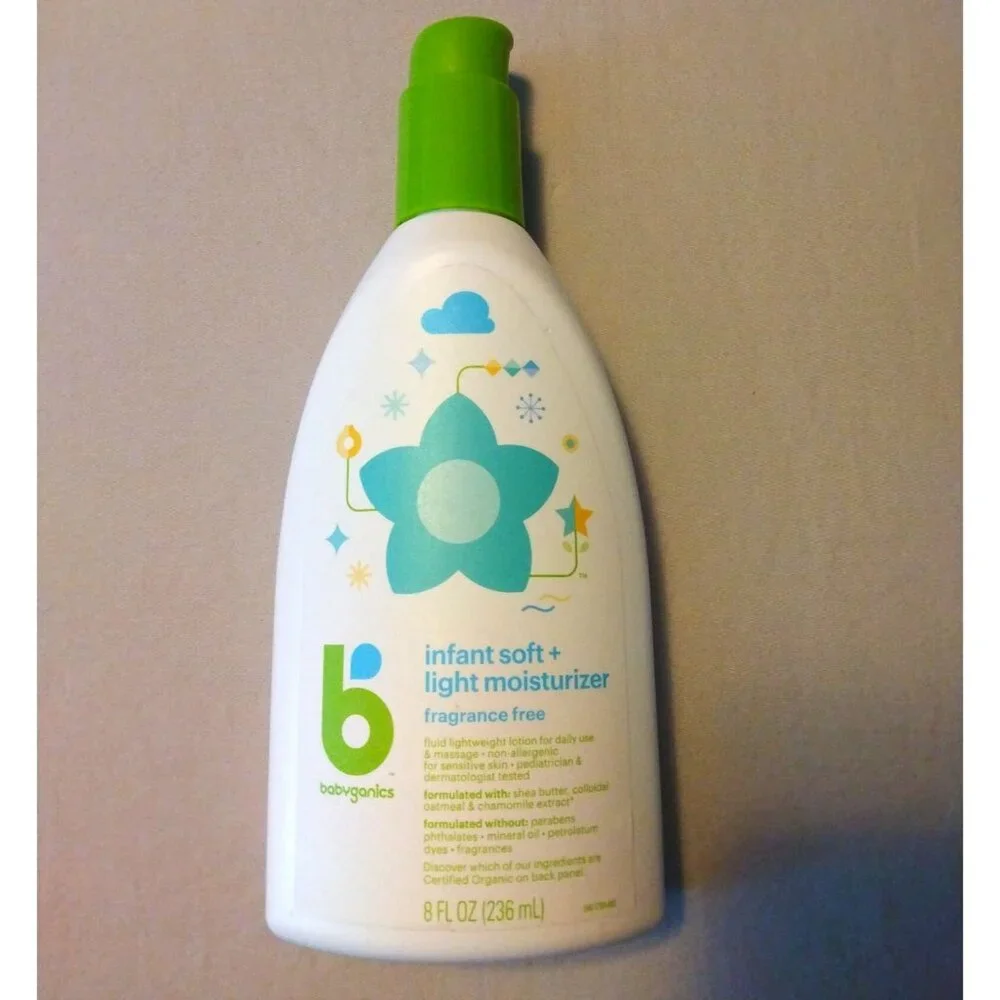 Babyganics Infant Fragrance-Free Moisturizer Soft and Light 8oz